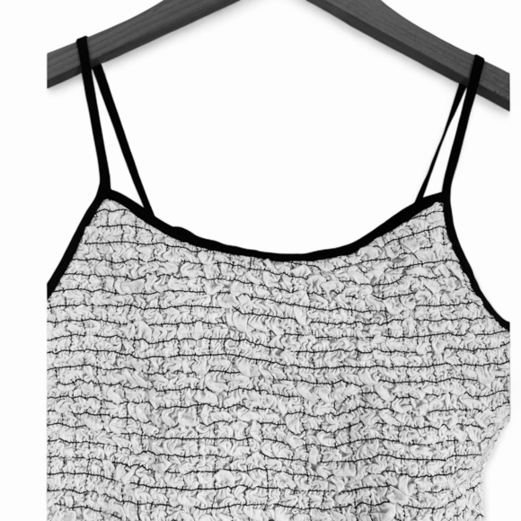 Free People Free-Est Linen Skirt Set Size Medium Black White Two Piece Set - Picture 5 of 15